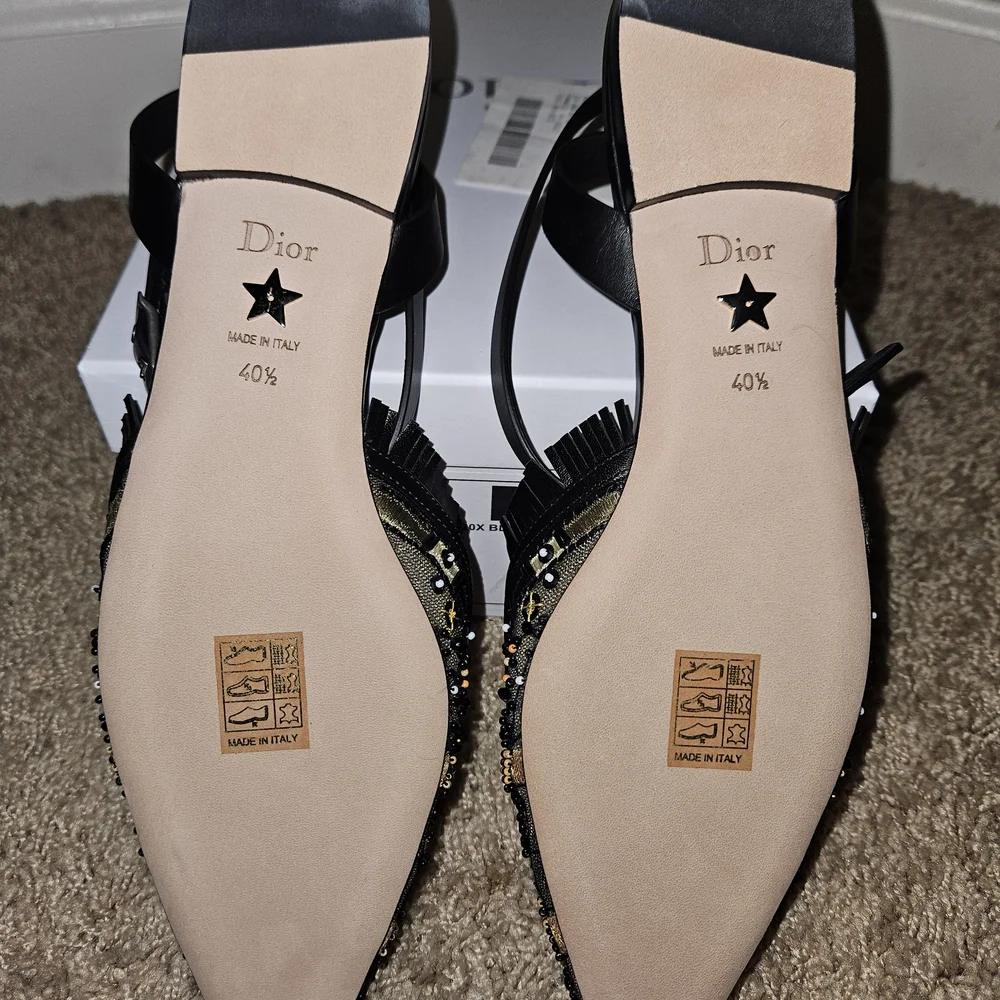 Dior Black Beaded Women's Shoes - Picture 5 of 6